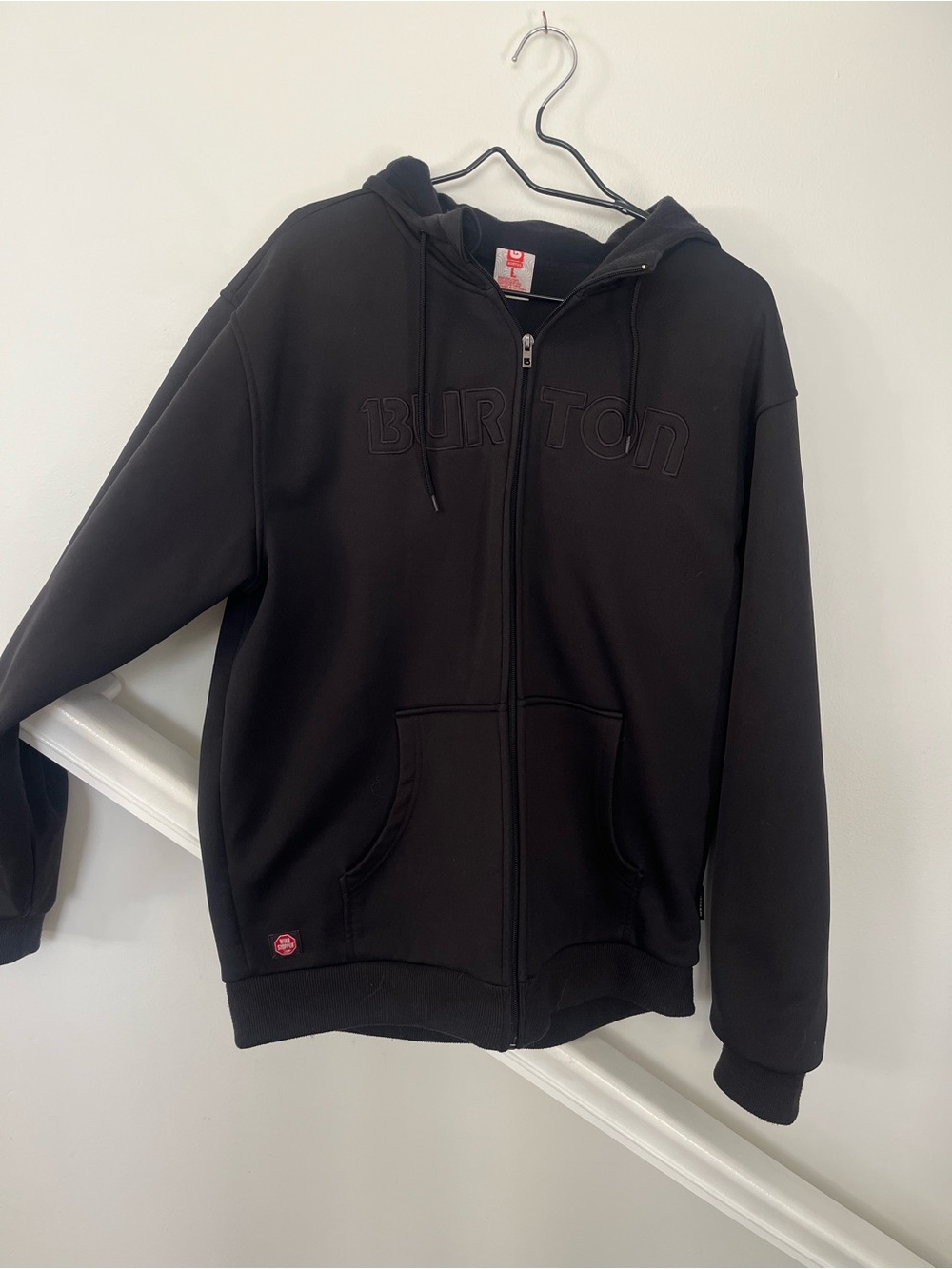 Burton Full Zip Fleece Hoodie | Men's Large | Black